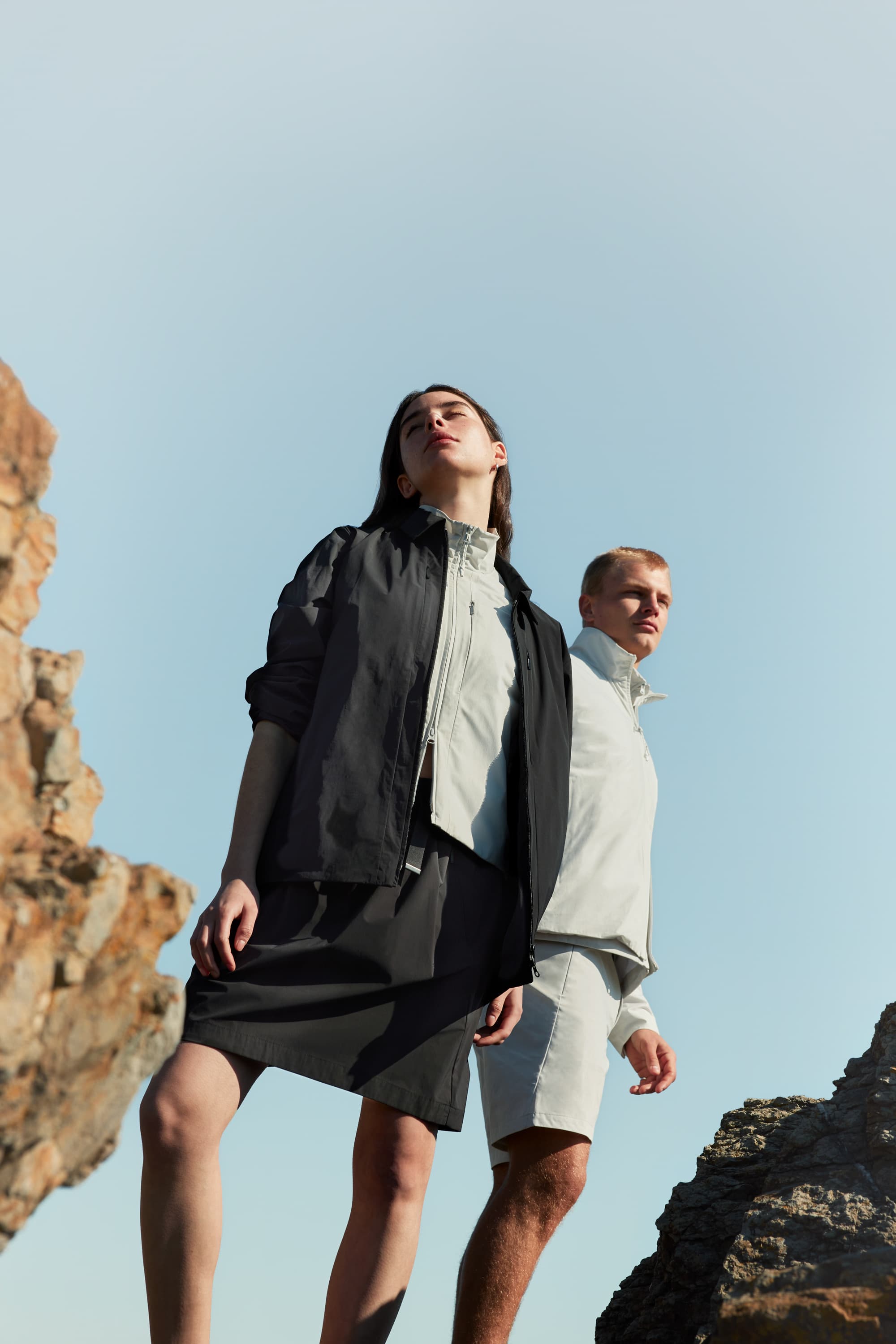 Woman wearing the Hjelle lightweight skirt from BLÆST