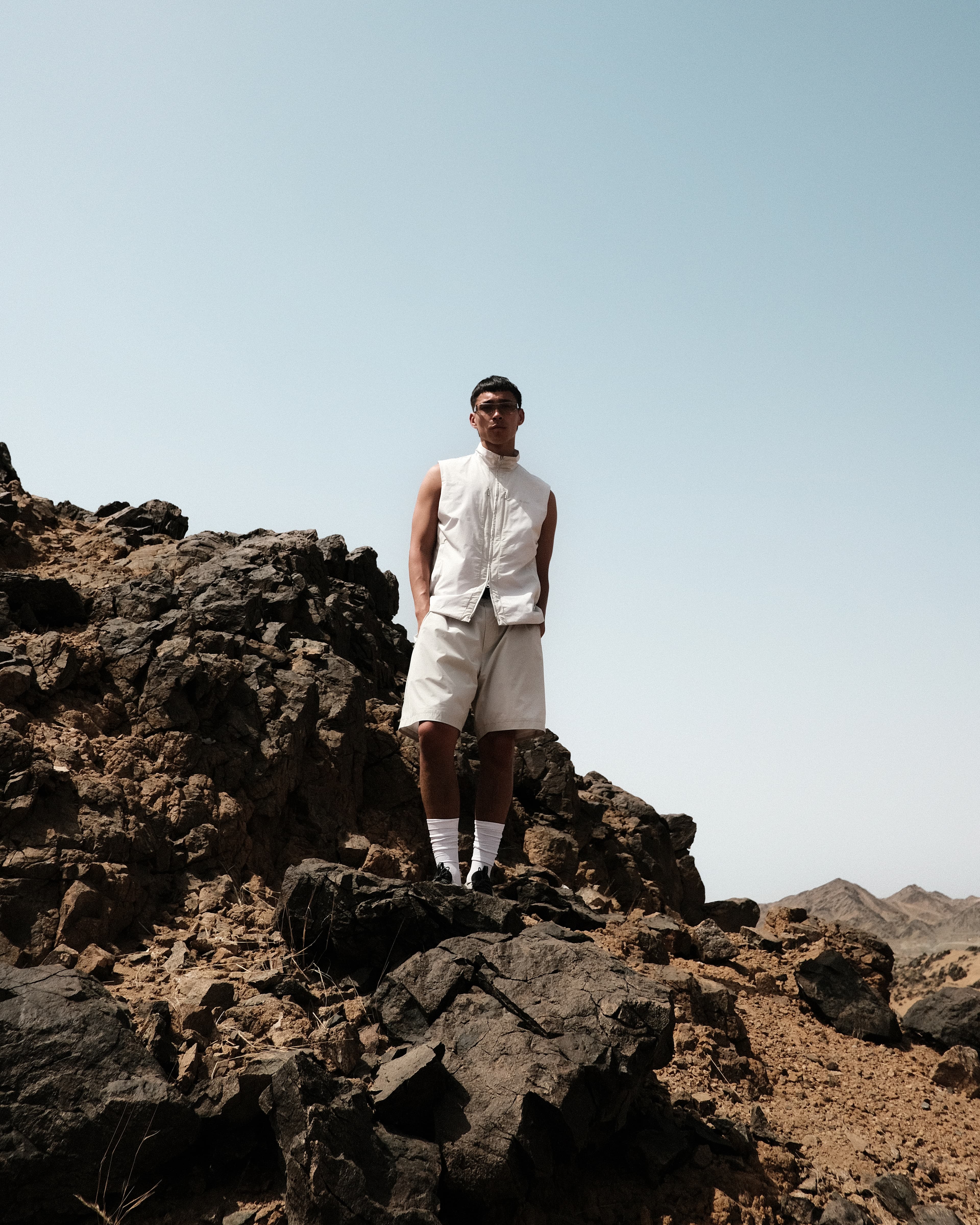 BLÆST spring/summer 2024: man wearing styles from the Sorona capsule collection